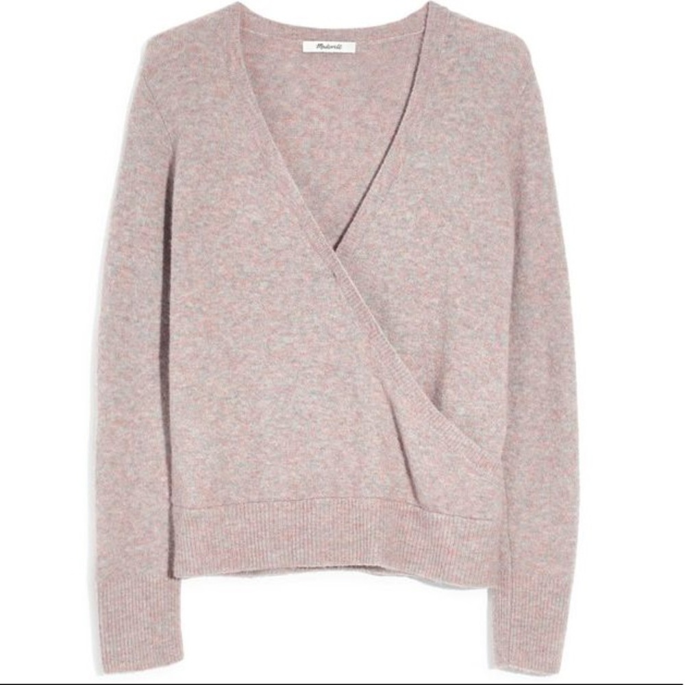 NWT Madewell Wrap Front Pullover Sweater